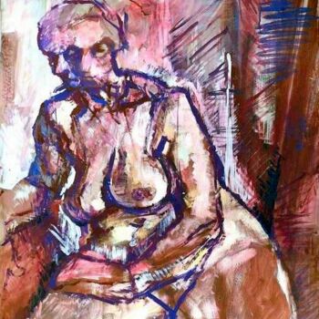Pittura intitolato "Nude from the Acade…" da Dario Raffaele Orioli, Opera d'arte originale, Acrilico