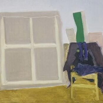 Pittura intitolato "Canvas and Chair" da Dario Raffaele Orioli, Opera d'arte originale, Olio
