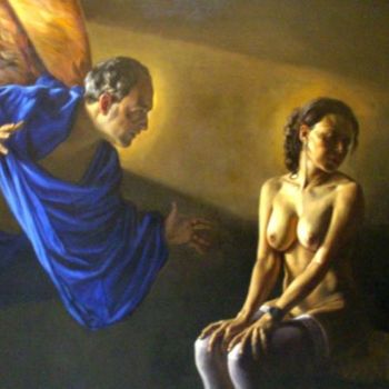 Malarstwo zatytułowany „La Anunciación” autorstwa Dario Ortiz, Oryginalna praca