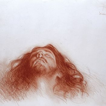 Peinture intitulée "La cabeza de Juan" par Dario Ortiz, Œuvre d'art originale