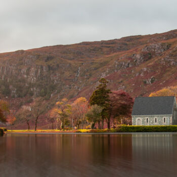 Photographie intitulée "Mountain Lake" par Dariusz Sobala, Œuvre d'art originale, Photographie numérique