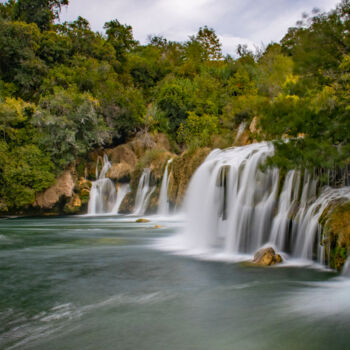 Фотография под названием "Krka Waterfall" - Dariusz Sobala, Подлинное произведение искусства, Цифровая фотография