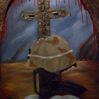 Painting titled "Heroes Grave II" by Johnny E.S.J. Otilano, Original Artwork