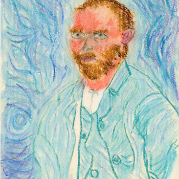 Drawing titled "Vincent Van Gogh Se…" by Darkvine, Original Artwork, Pastel