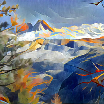 Arts numériques intitulée "Glacier du Tour" par Darnal, Œuvre d'art originale, Autre