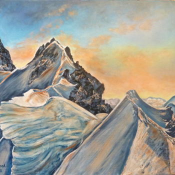 Malerei mit dem Titel "aube" von Darnal, Original-Kunstwerk, Öl