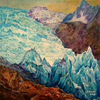 Painting titled "Parure des Alpes" by Darnal, Original Artwork, Oil