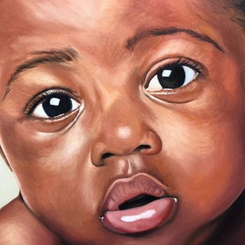 Pittura intitolato "For the babies" da Darrell Seignoret, Opera d'arte originale, Olio