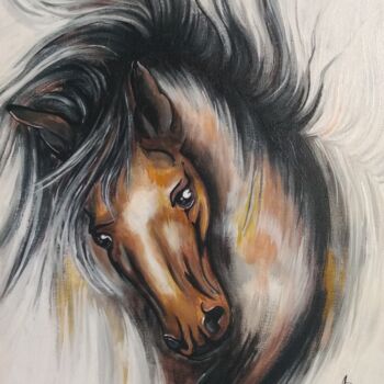 "Cavalo Vento" başlıklı Tablo Darci Alves tarafından, Orijinal sanat, Akrilik