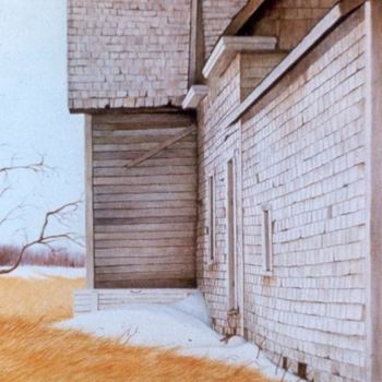 「Holmden House」というタイトルの絵画 Daryl Buddによって, オリジナルのアートワーク, オイル