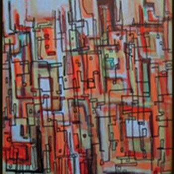 Pintura titulada "Inner City" por Daryl Deland, Obra de arte original