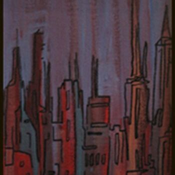 Painting titled "Skyline" by Daryl Deland, Original Artwork
