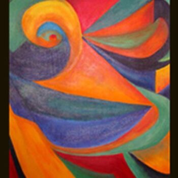 Painting titled "Color Wheel" by Daryl Deland, Original Artwork