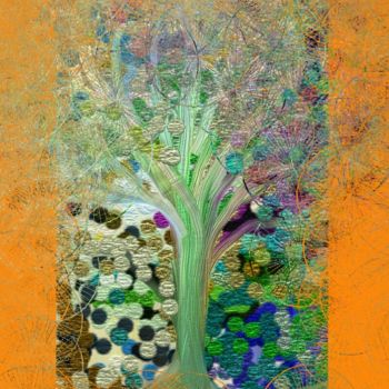 Картина под названием "Дерево выздоровления" - Dasha Kazarinova-Pylnova, Подлинное произведение искусства, Другой