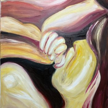 Art, nude girl,  Oil painting "Girl"