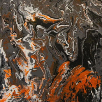 Ζωγραφική με τίτλο "«Phoenix. Revival»" από Даша Лобеева, Αυθεντικά έργα τέχνης, Ακρυλικό
