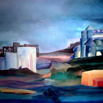 Painting titled "chateau" by Noëlle Dauby, Original Artwork