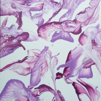 Pintura intitulada "Flowers of angles" por Mathieu Dauphinais (Dauphinais), Obras de arte originais, Acrílico