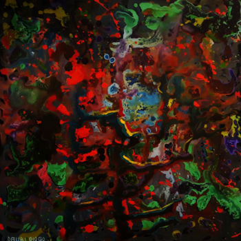 Pittura intitolato "Abstract Cov 01" da Dauri Diogo, Opera d'arte originale, Acrilico