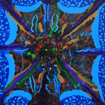 Painting titled "Butterfly wing" by Dauri Diogo, Original Artwork, Acrylic