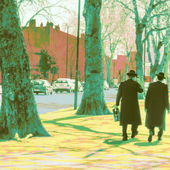 Digital Arts titled "April in Stamford H…" by Dave Collier, Original Artwork, Digital Painting