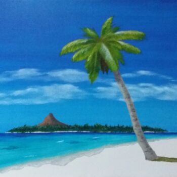 Painting titled "Tropical Dream" by Dave Wang (hauthomme), Original Artwork, Oil