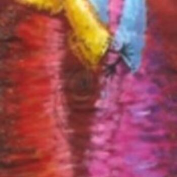 Картина под названием "my thoughts towards…" - Davidmomodu, Подлинное произведение искусства, Масло