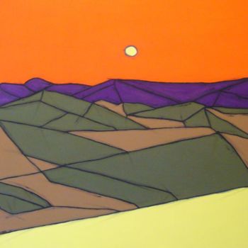 Pintura titulada "DesertDirt" por Dave Trinel, Obra de arte original, Oleo