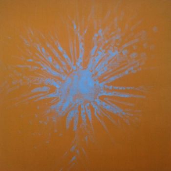 Pintura titulada "A Blue Star" por Dave Trinel, Obra de arte original, Oleo