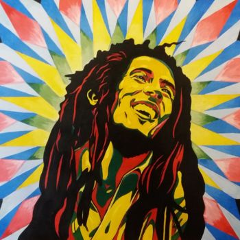 제목이 "Bob Marley - good v…"인 미술작품 Davi Aguilar로, 원작, 아크릴