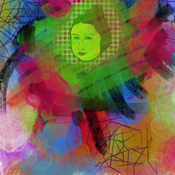 Arts numériques intitulée "Maria" par David Piacenti, Œuvre d'art originale, Travail numérique 2D