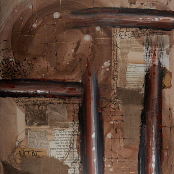 绘画 标题为“EX VITAE” 由David Bascuñana, 原创艺术品, 丙烯 安装在木质担架架上