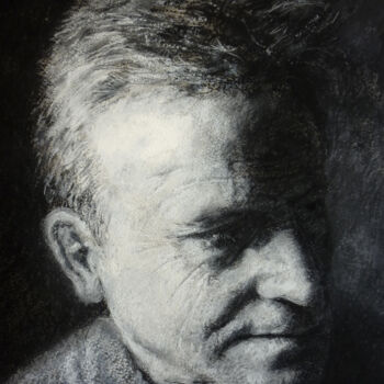 Drawing titled "Meyer" by David Benayoun, Original Artwork, Chalk