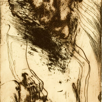 Incisioni, stampe intitolato "Keen Thinker" da David Berkel, Opera d'arte originale, Acquaforte