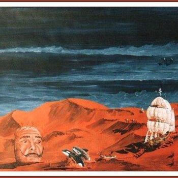 「Dali Desert」というタイトルの絵画 David Blairによって, オリジナルのアートワーク