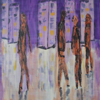 Malerei mit dem Titel "the-strutting-season" von David Callahan, Original-Kunstwerk, Acryl