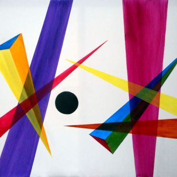 Pittura intitolato "flying-colours" da David Callahan, Opera d'arte originale, Acrilico