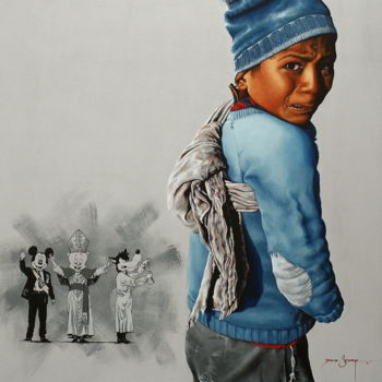 Peinture intitulée "Inocente Humanidad" par David Camargo, Œuvre d'art originale, Acrylique