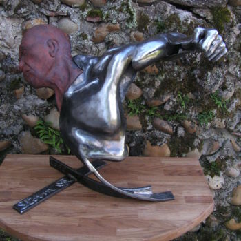 Sculpture intitulée "storm" par David Chaine, Œuvre d'art originale, Métaux