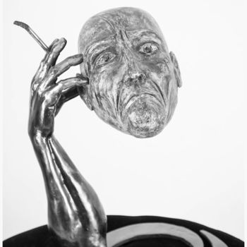 Sculpture titled "torp" by David Chaine, Original Artwork, Metals