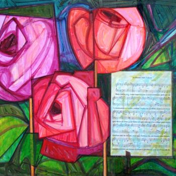 Pintura intitulada "as-rosas-nao-falam.…" por David Da Costa, Obras de arte originais