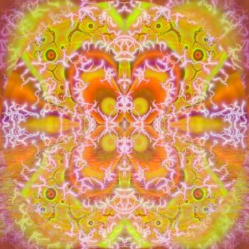 Digital Arts titled "Electrique Fractal" by David Gauthier (Dado), Original Artwork, 2D Digital Work