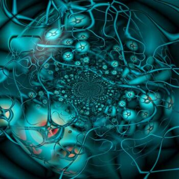 Digital Arts titled "Texture Fractal" by David Gauthier (Dado), Original Artwork, 2D Digital Work