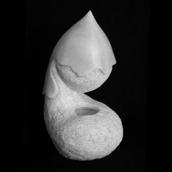 Skulptur mit dem Titel "Entropía" von David Go, Original-Kunstwerk, Stein