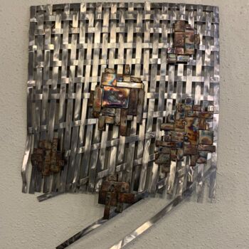 Скульптура под названием "Unravelled" - David Goecke, Подлинное произведение искусства, Нержавеющая сталь