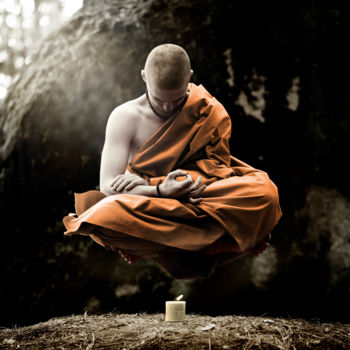 Fotografia intitulada "Bohemian Buddha (ed…" por David Heger, Obras de arte originais, Fotografia Manipulada