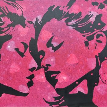 Painting titled "Love" by David Jaccard, Original Artwork, Acrylic