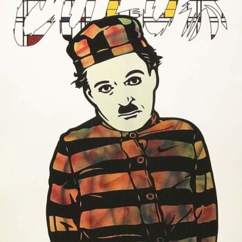 Estampas & grabados titulada "Charlie Chaplin Mon…" por David Karsenty, Obra de arte original, Impresión digital