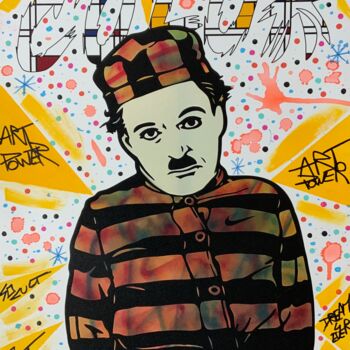 Prenten & gravures getiteld "Charlie Chaplin col…" door David Karsenty, Origineel Kunstwerk, Digitale afdruk