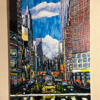 Peinture intitulée "New York" par David Marchal, Œuvre d'art originale, Acrylique Monté sur Châssis en bois
